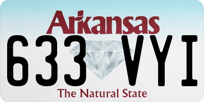 AR license plate 633VYI