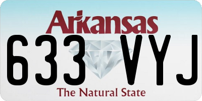 AR license plate 633VYJ
