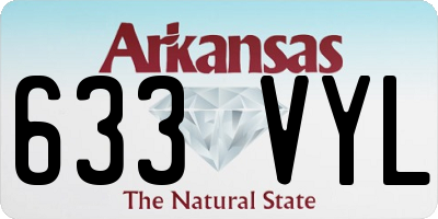 AR license plate 633VYL