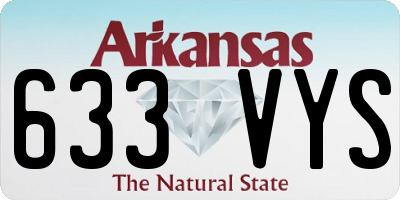 AR license plate 633VYS