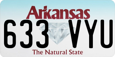 AR license plate 633VYU