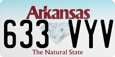 AR license plate 633VYV