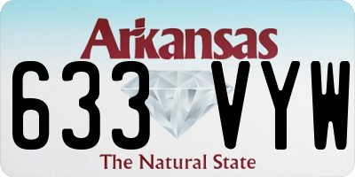 AR license plate 633VYW