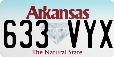 AR license plate 633VYX