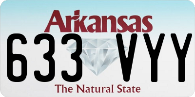AR license plate 633VYY