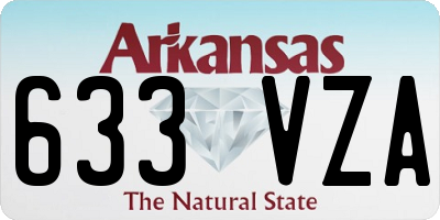 AR license plate 633VZA