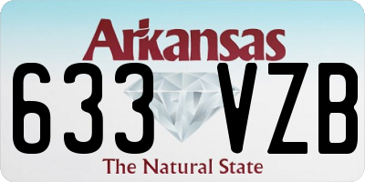 AR license plate 633VZB