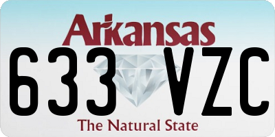 AR license plate 633VZC