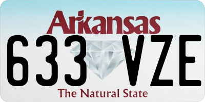 AR license plate 633VZE