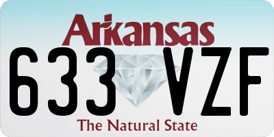 AR license plate 633VZF