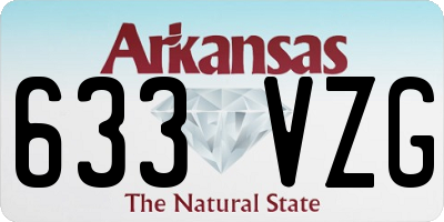 AR license plate 633VZG
