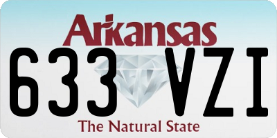 AR license plate 633VZI