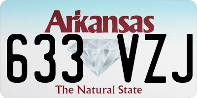 AR license plate 633VZJ