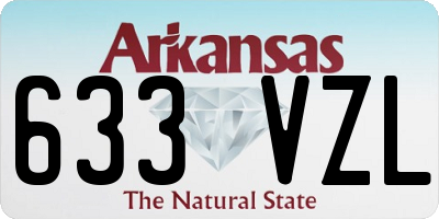 AR license plate 633VZL