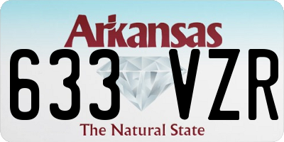 AR license plate 633VZR