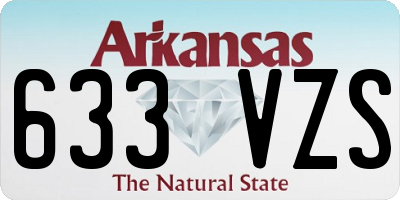 AR license plate 633VZS