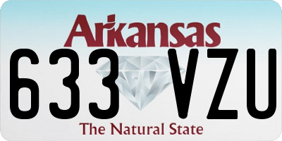 AR license plate 633VZU