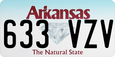 AR license plate 633VZV