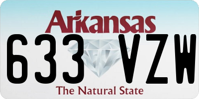 AR license plate 633VZW