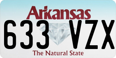 AR license plate 633VZX