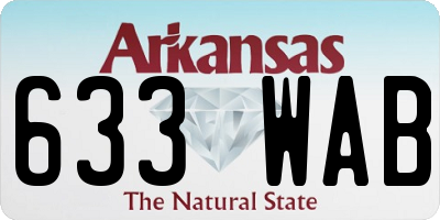 AR license plate 633WAB