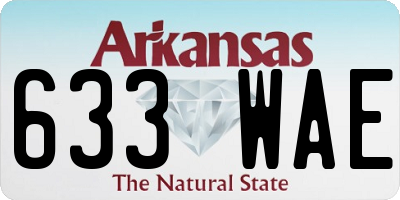 AR license plate 633WAE