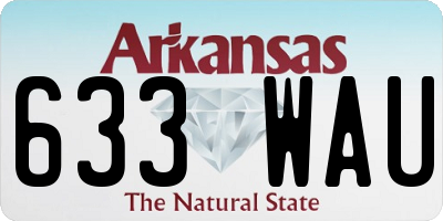 AR license plate 633WAU