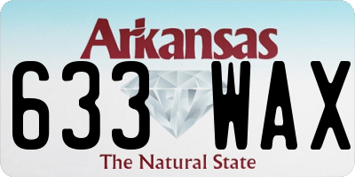 AR license plate 633WAX