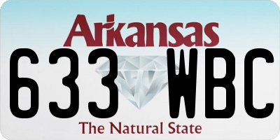 AR license plate 633WBC