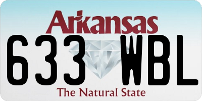 AR license plate 633WBL