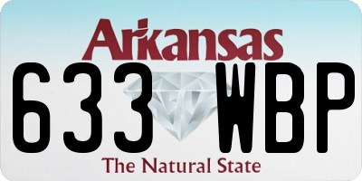 AR license plate 633WBP
