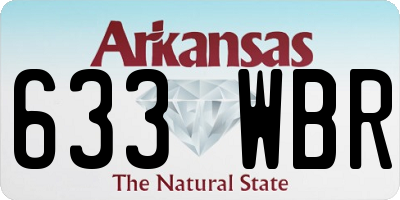 AR license plate 633WBR