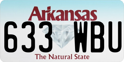 AR license plate 633WBU
