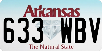 AR license plate 633WBV