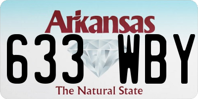 AR license plate 633WBY
