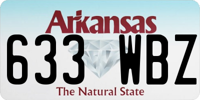 AR license plate 633WBZ