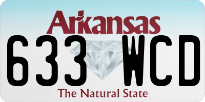 AR license plate 633WCD