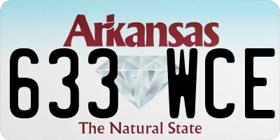 AR license plate 633WCE