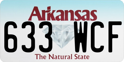 AR license plate 633WCF