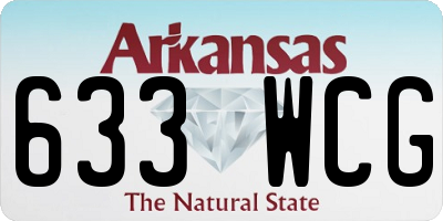 AR license plate 633WCG