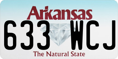AR license plate 633WCJ
