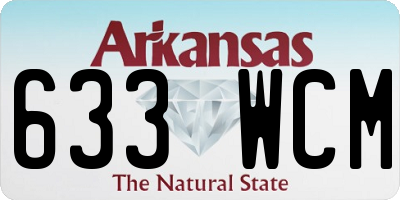 AR license plate 633WCM