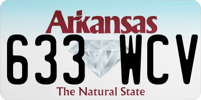 AR license plate 633WCV
