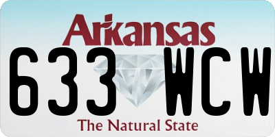 AR license plate 633WCW