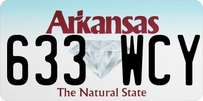 AR license plate 633WCY