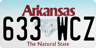 AR license plate 633WCZ