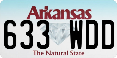 AR license plate 633WDD