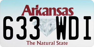 AR license plate 633WDI