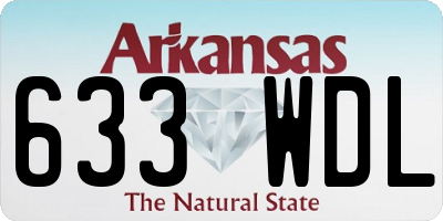 AR license plate 633WDL