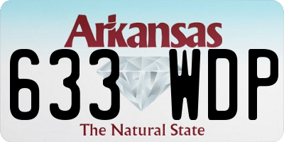 AR license plate 633WDP